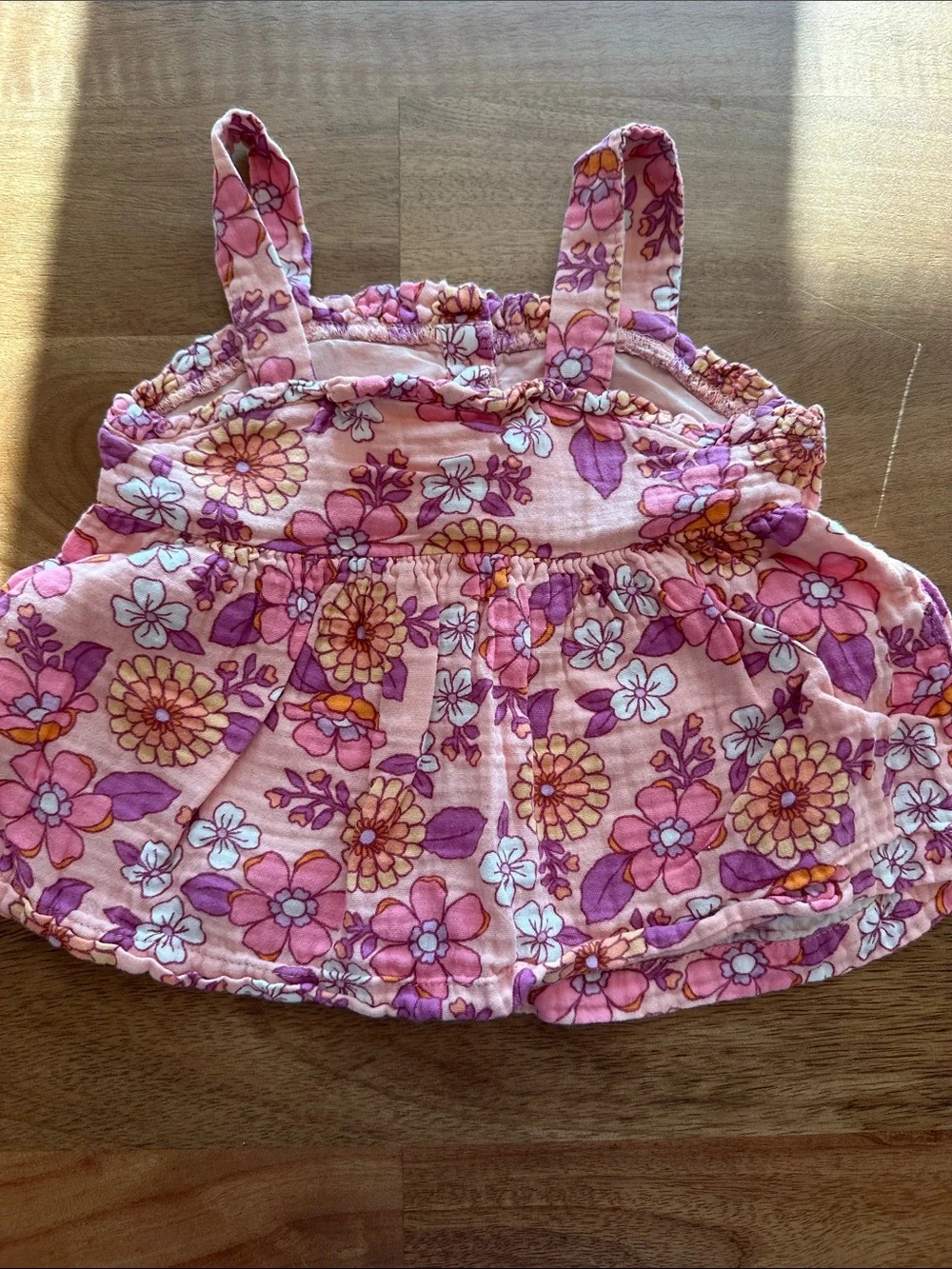 Cat & Jack Pink Floral Two-Piece Tank and Shorts Set